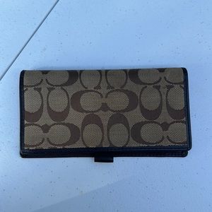 Coach checkbook cover